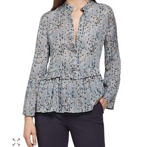 REISS Joe top- metallic